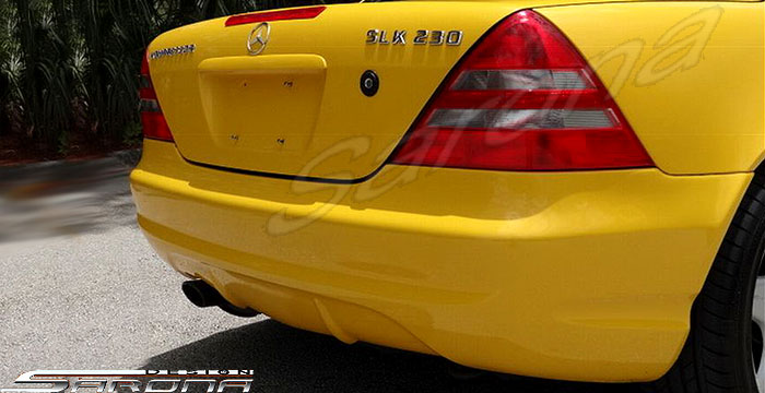 Custom Mercedes SLK  Convertible Rear Bumper (1998 - 2004) - $590.00 (Part #MB-042-RB)